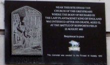 Greyfriars plaque